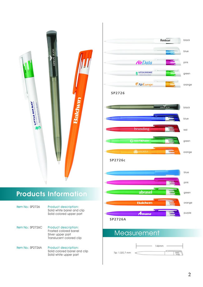 Maxmore Trading Co., Ltd. Plastic Pen series